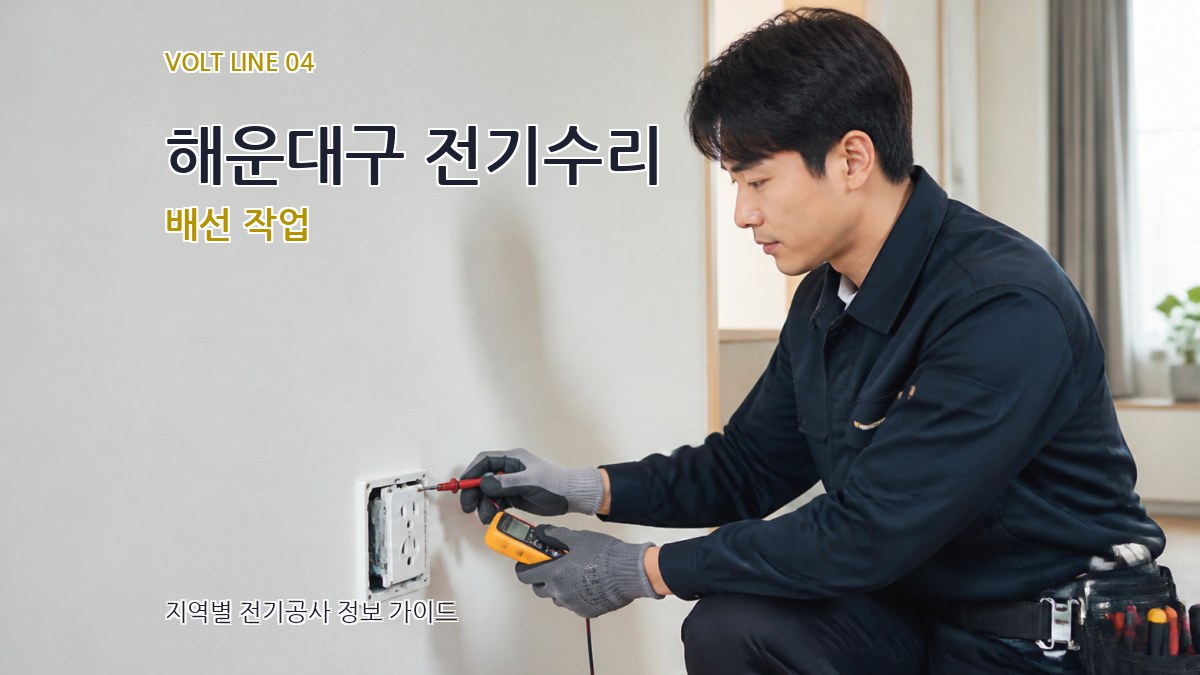 해운대구 전기수리 배선 작업
