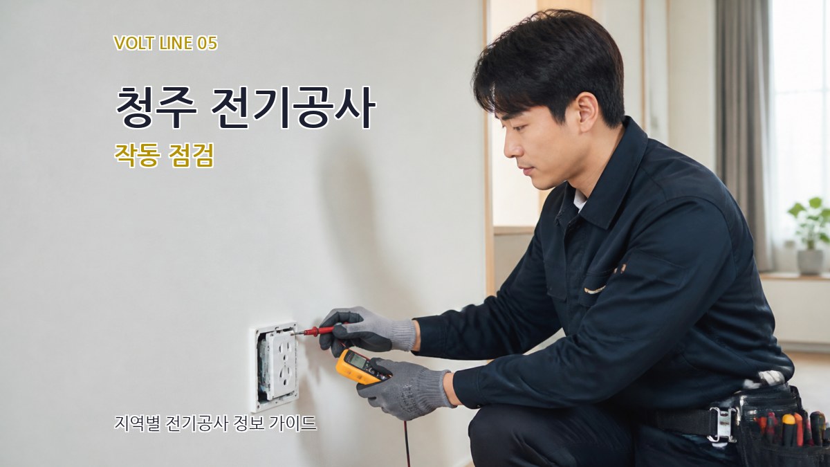 청주 전기공사 작동 점검