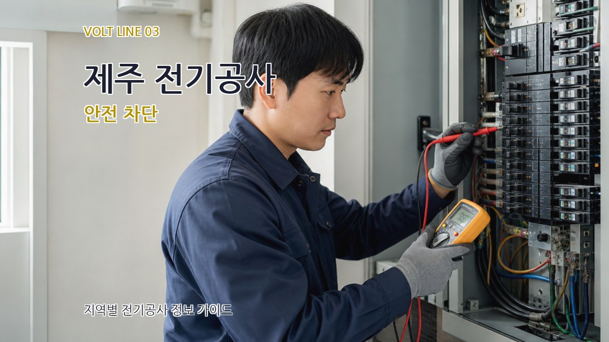 제주 전기공사 안전 차단