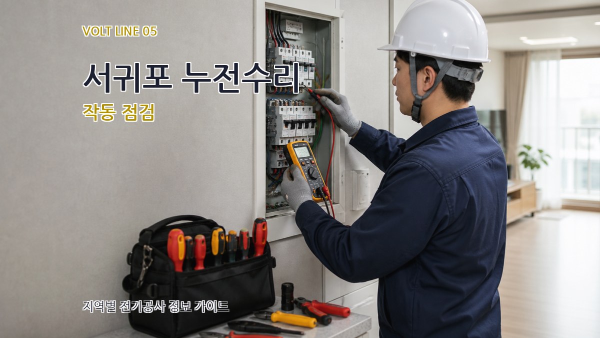 서귀포 누전수리 작동 점검