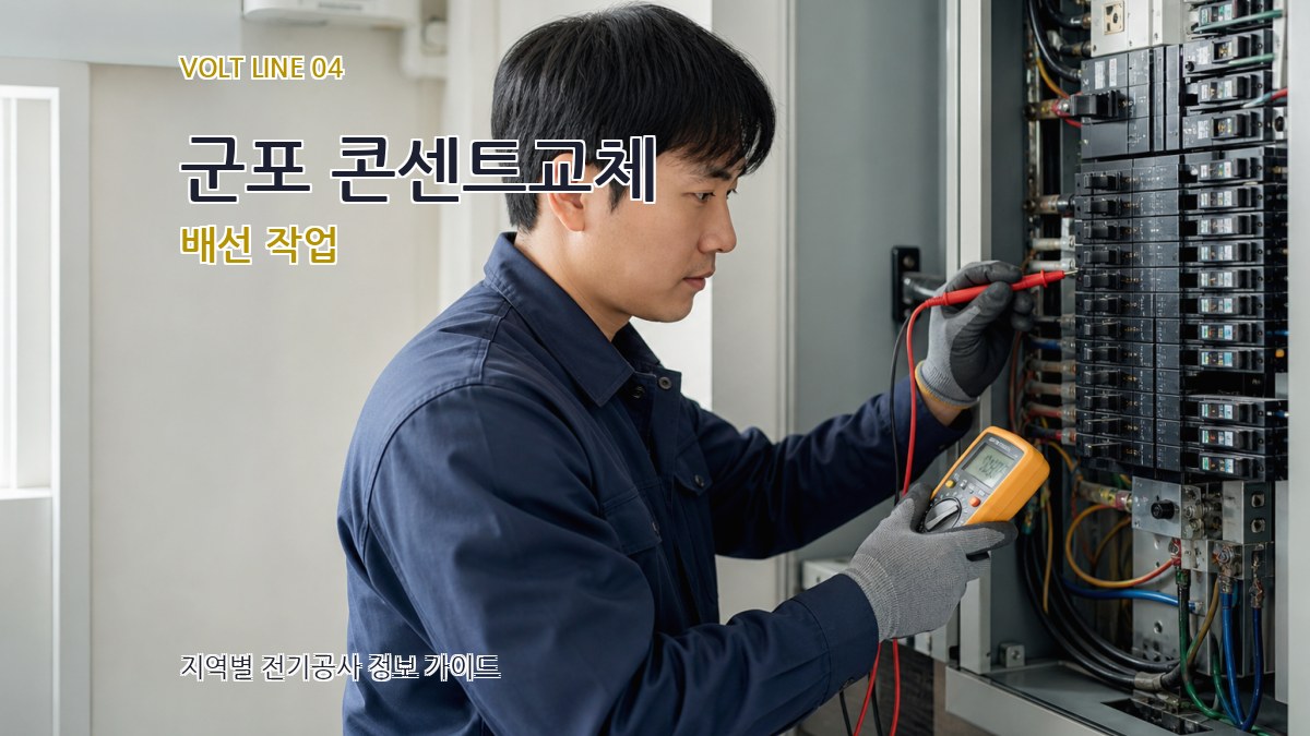 군포 콘센트교체 배선 작업