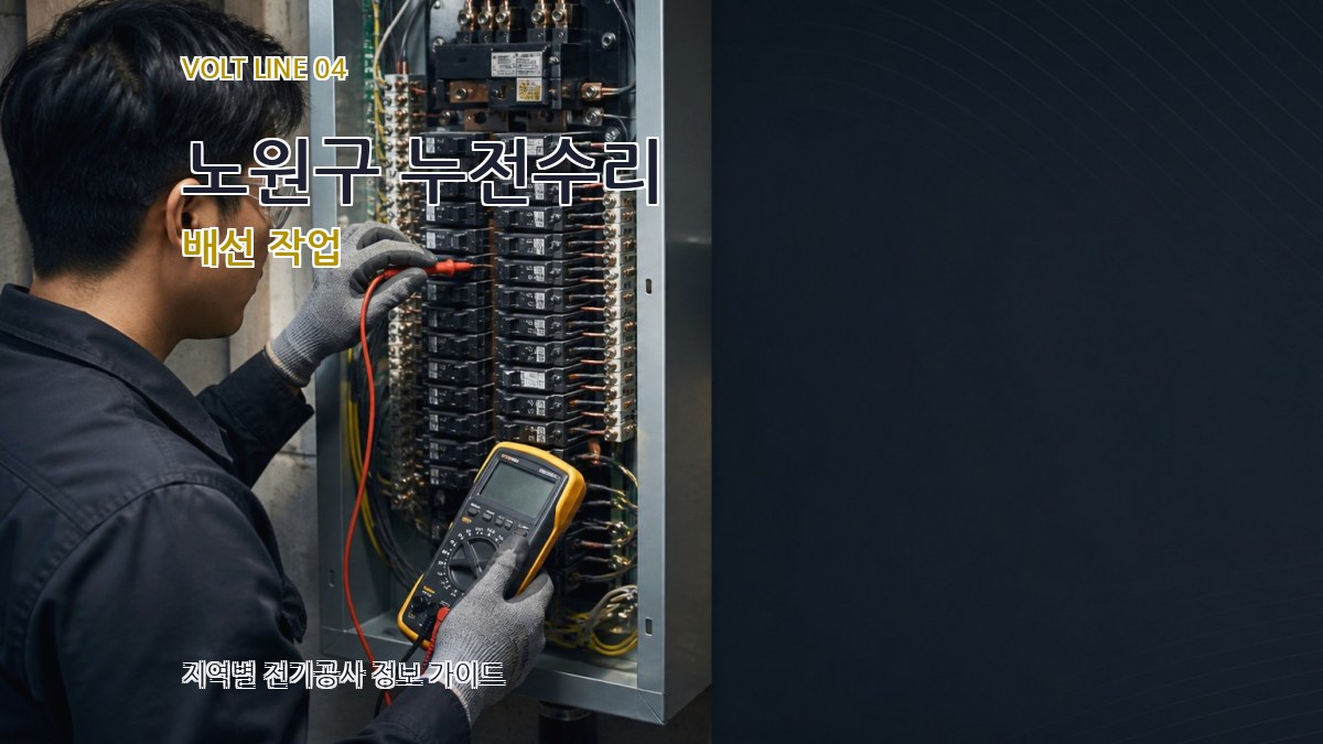 노원구 누전수리 배선 작업