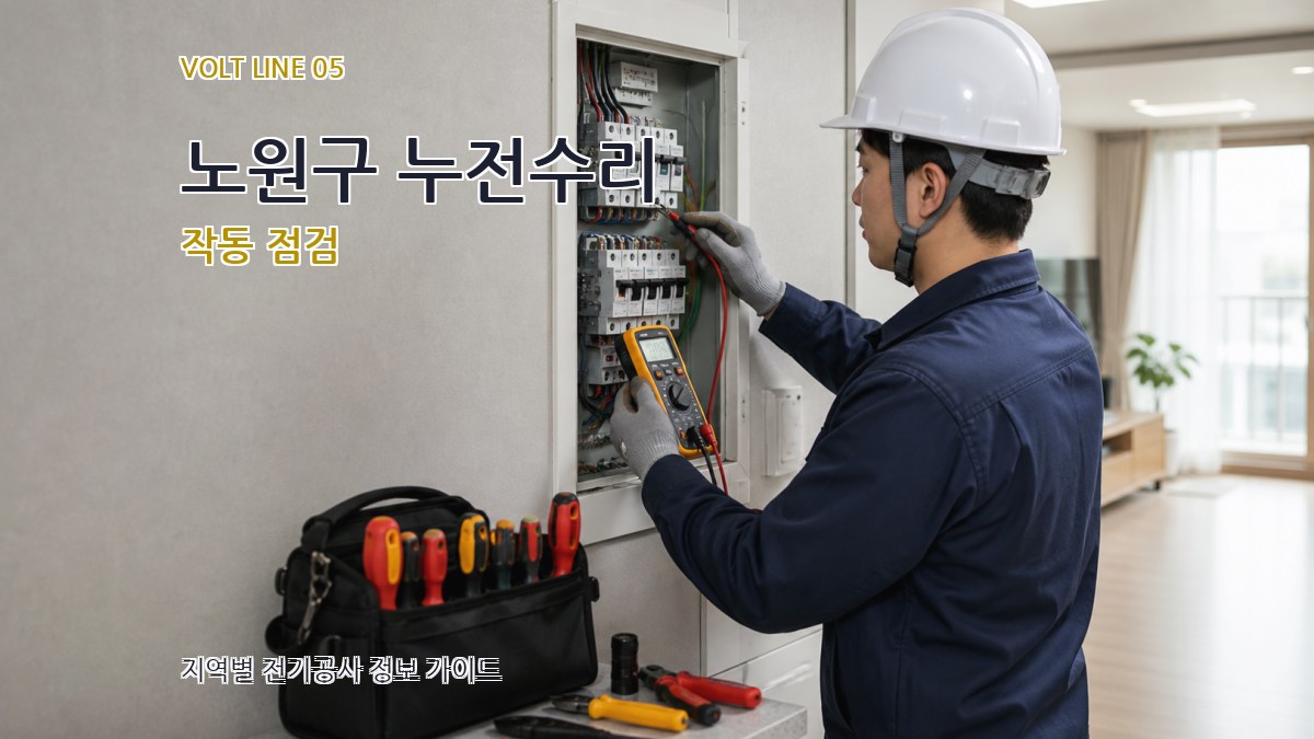 노원구 누전수리 작동 점검