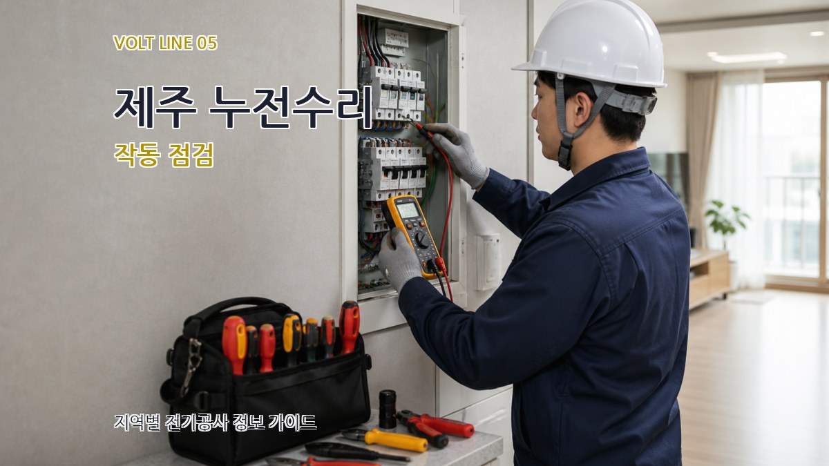 제주 누전수리 작동 점검