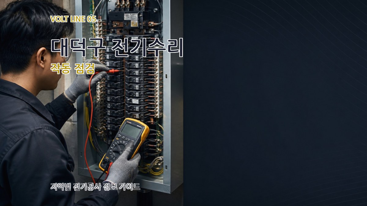 대덕구 전기수리 작동 점검