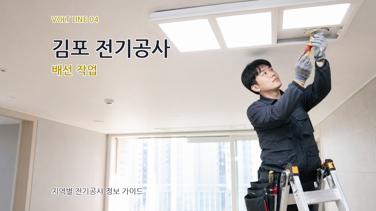 김포 전기공사 배선 작업