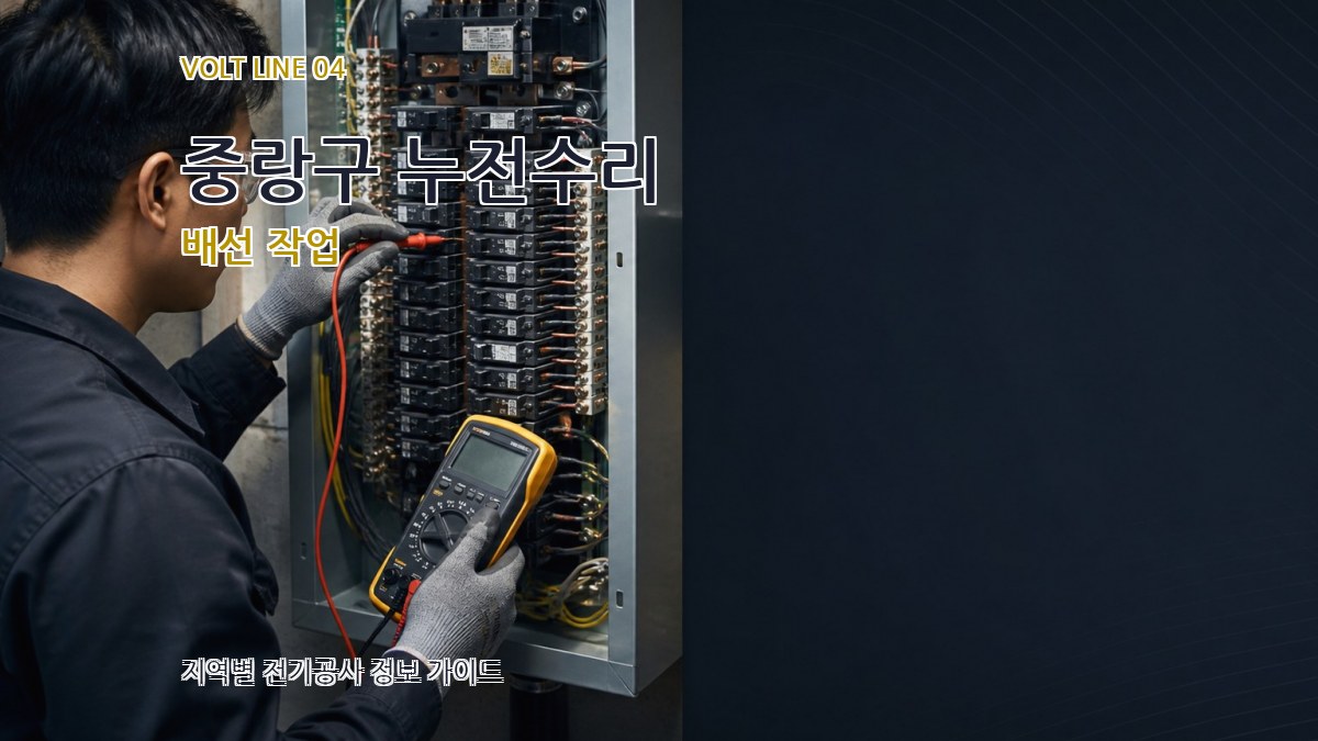 중랑구 누전수리 배선 작업