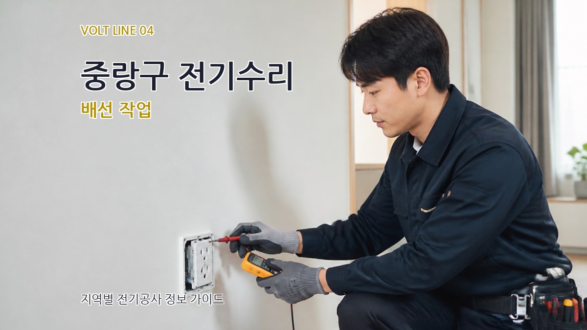 중랑구 전기수리 배선 작업