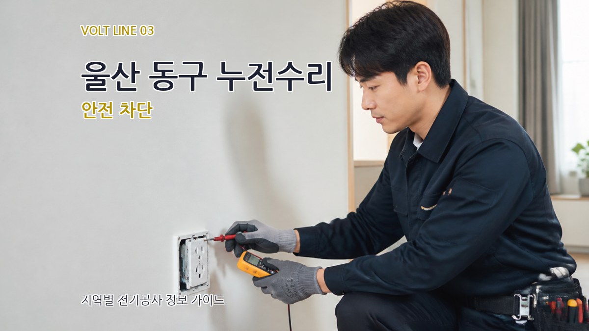 울산 동구 누전수리 안전 차단