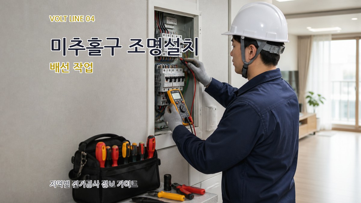 미추홀구 조명설치 배선 작업