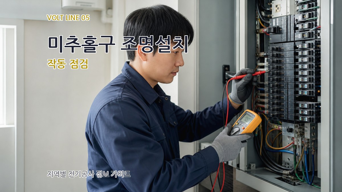 미추홀구 조명설치 작동 점검