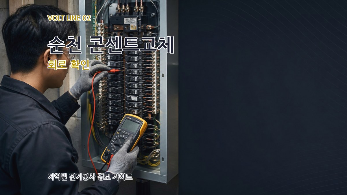순천 콘센트교체 회로 확인