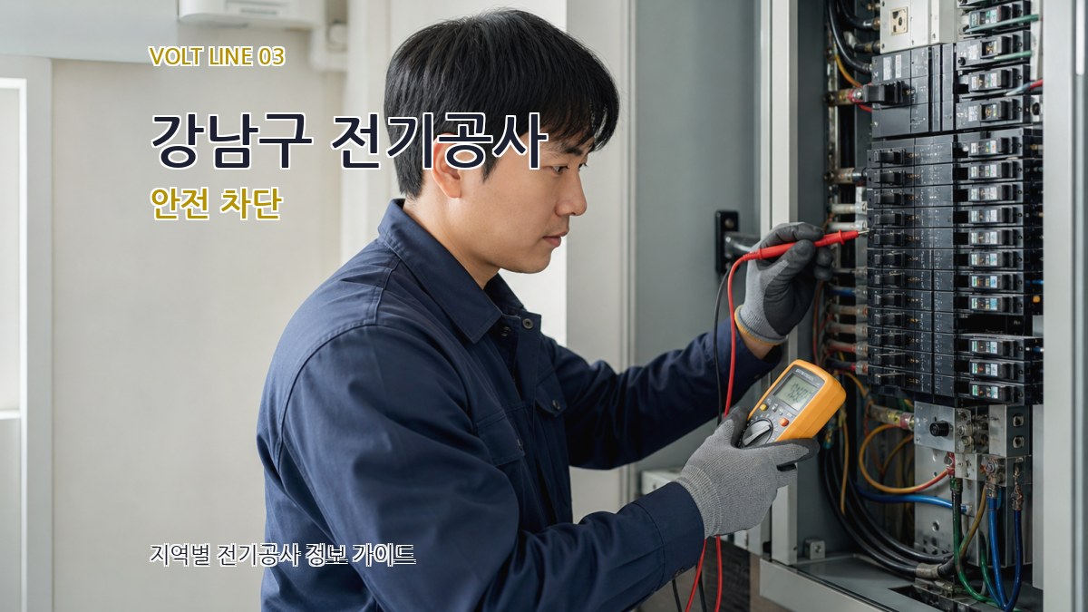 강남구 전기공사 안전 차단