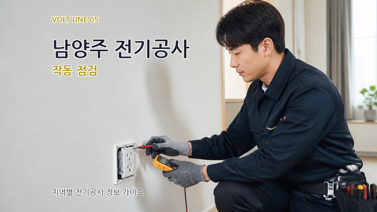 남양주 전기공사 작동 점검
