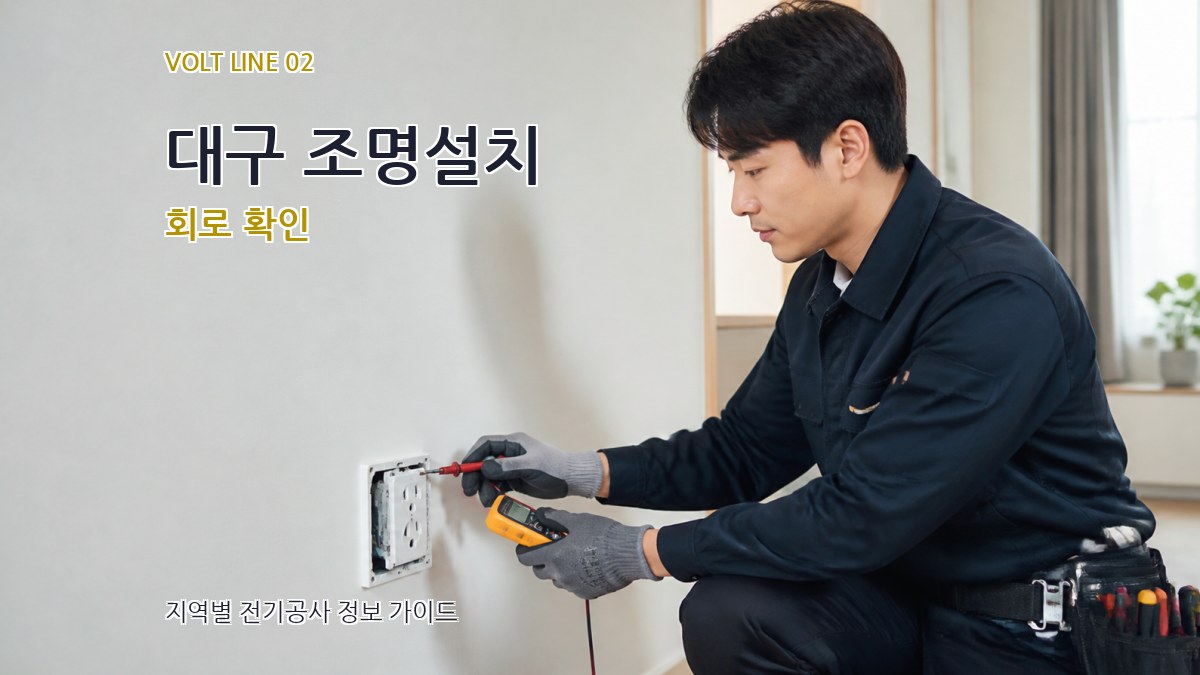 대구 조명설치 회로 확인
