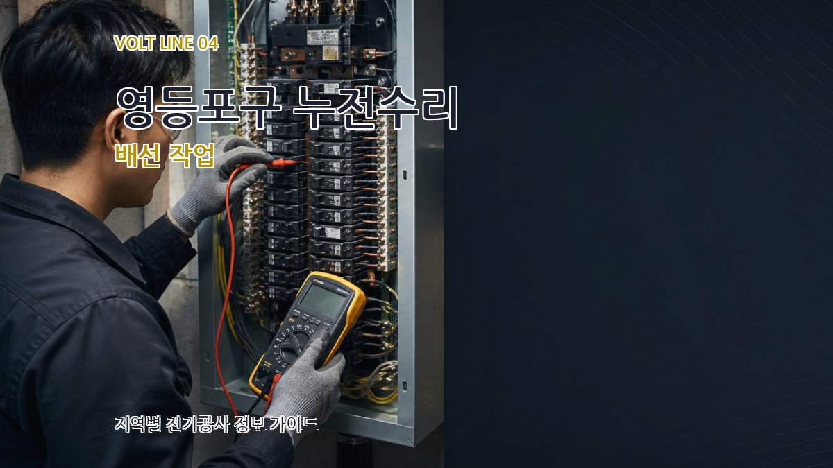 영등포구 누전수리 배선 작업