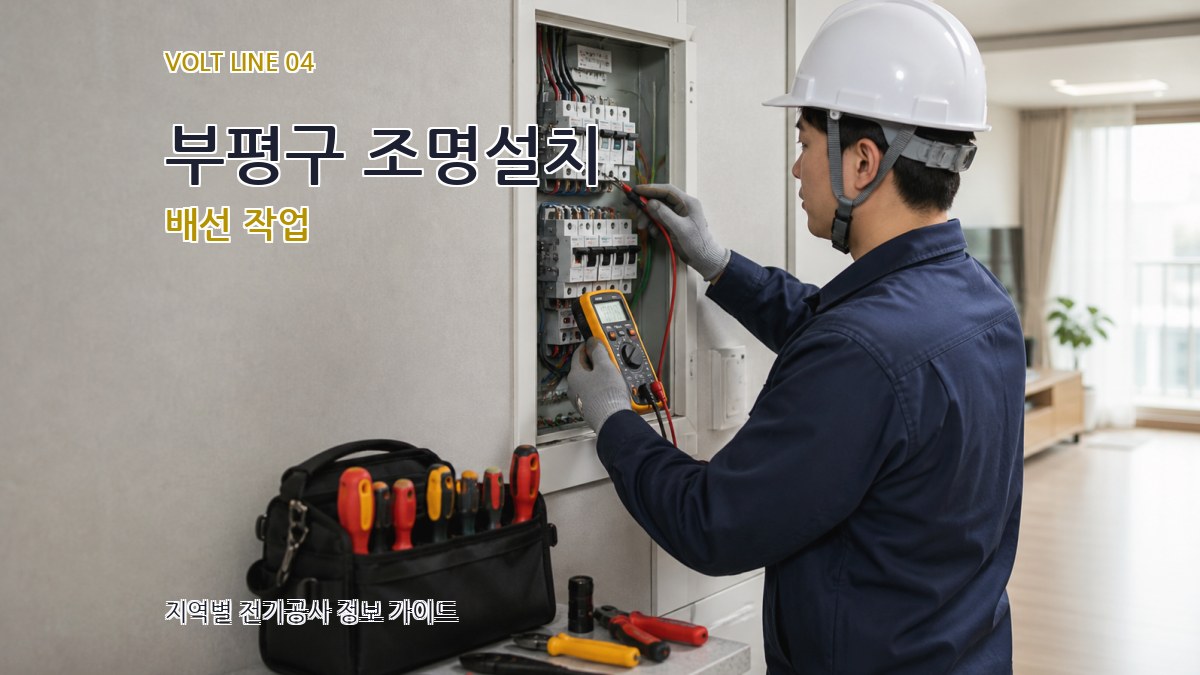 부평구 조명설치 배선 작업