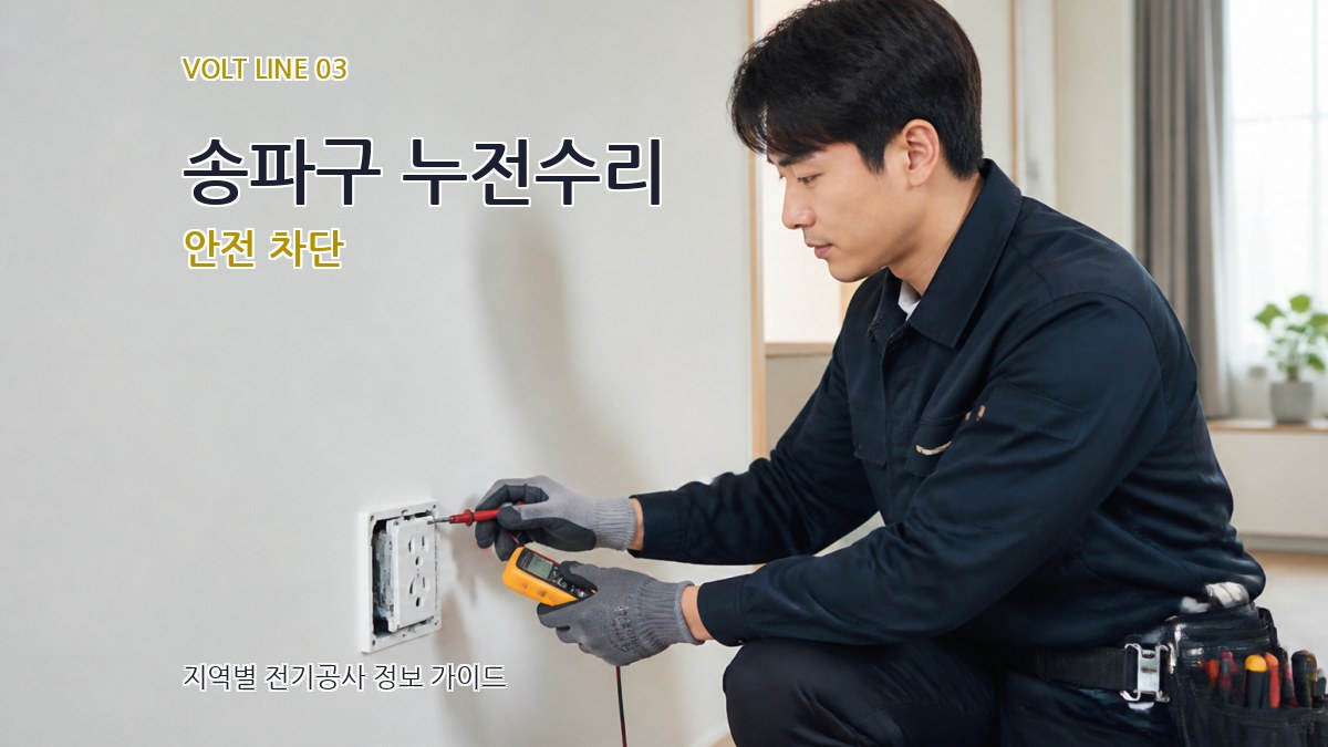 송파구 누전수리 안전 차단