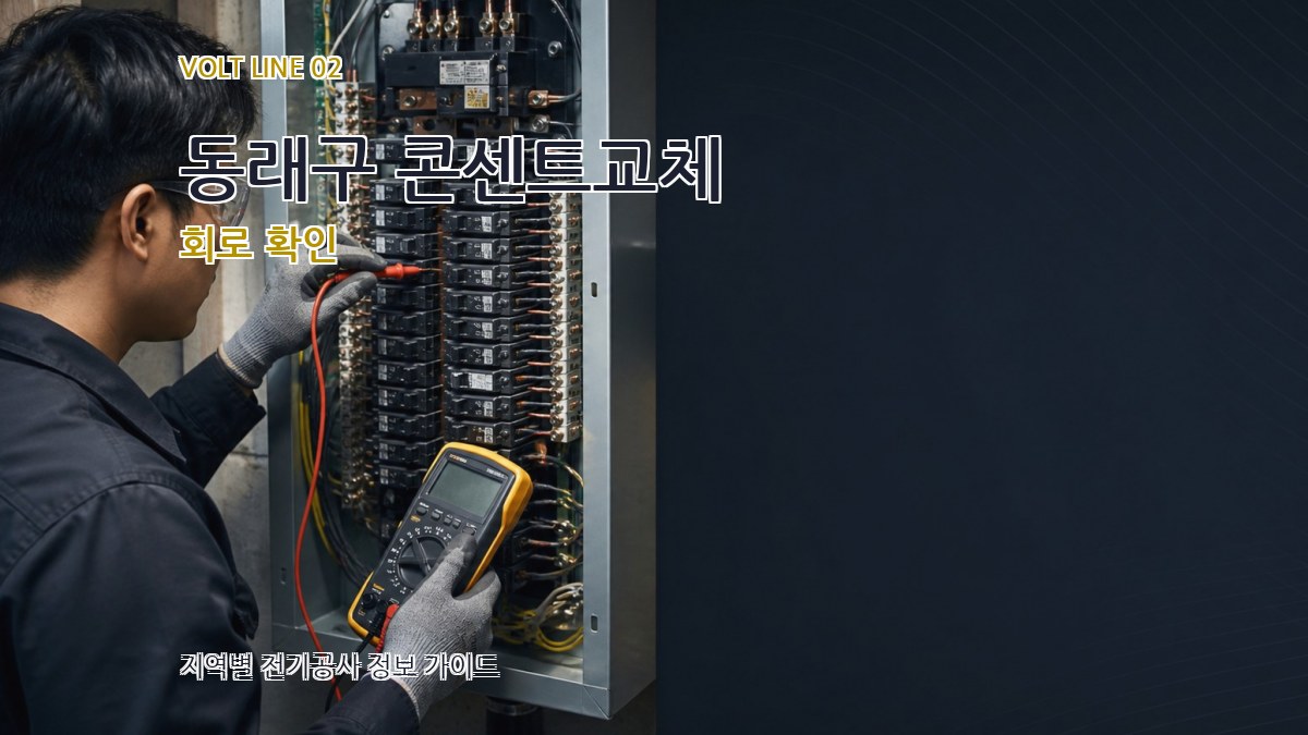 동래구 콘센트교체 회로 확인