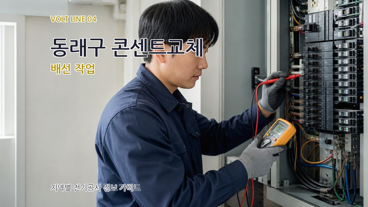 동래구 콘센트교체 배선 작업