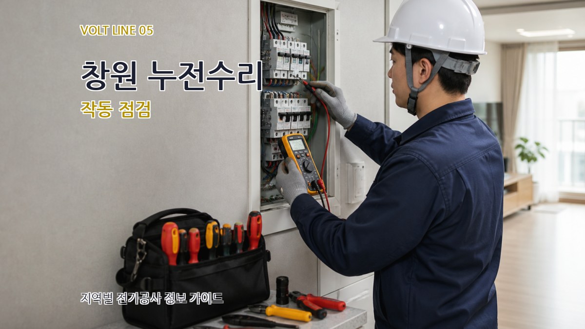 창원 누전수리 작동 점검