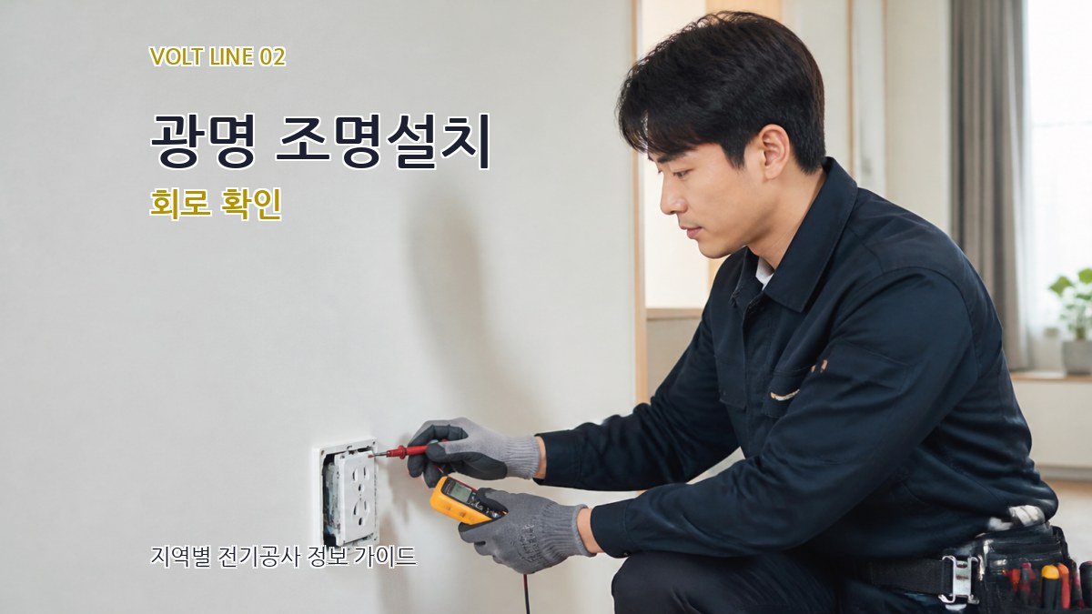 광명 조명설치 회로 확인