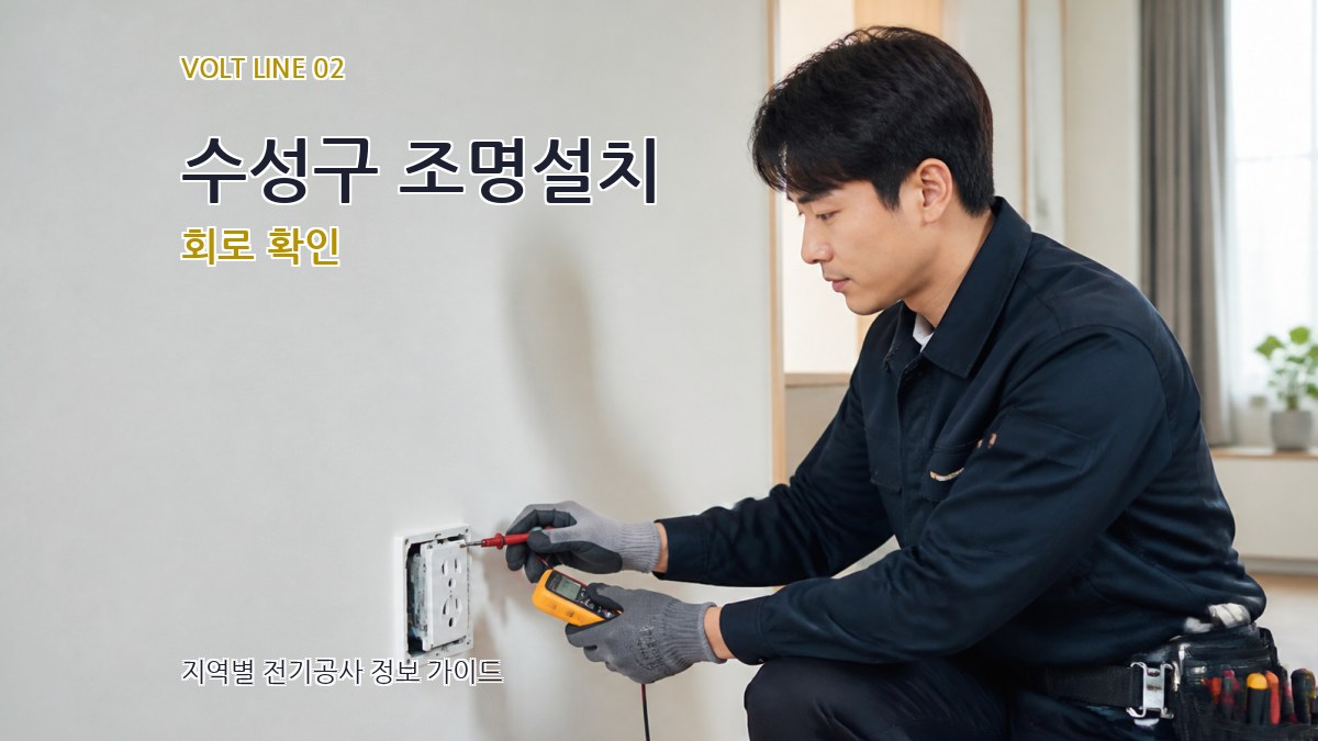 수성구 조명설치 회로 확인