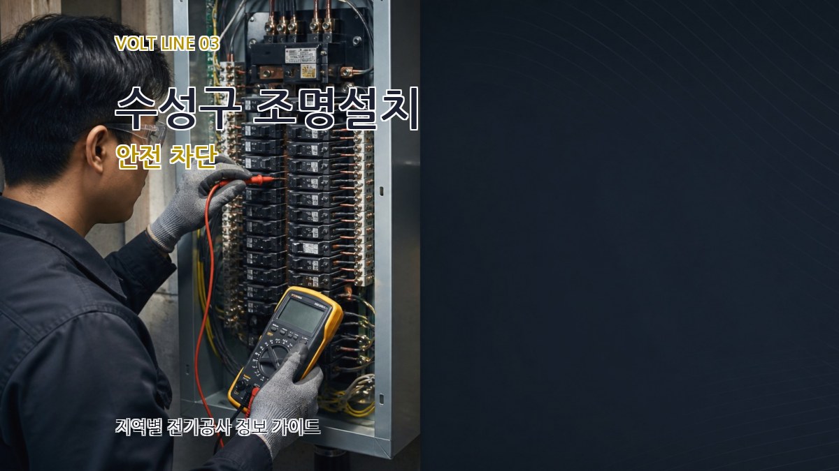 수성구 조명설치 안전 차단