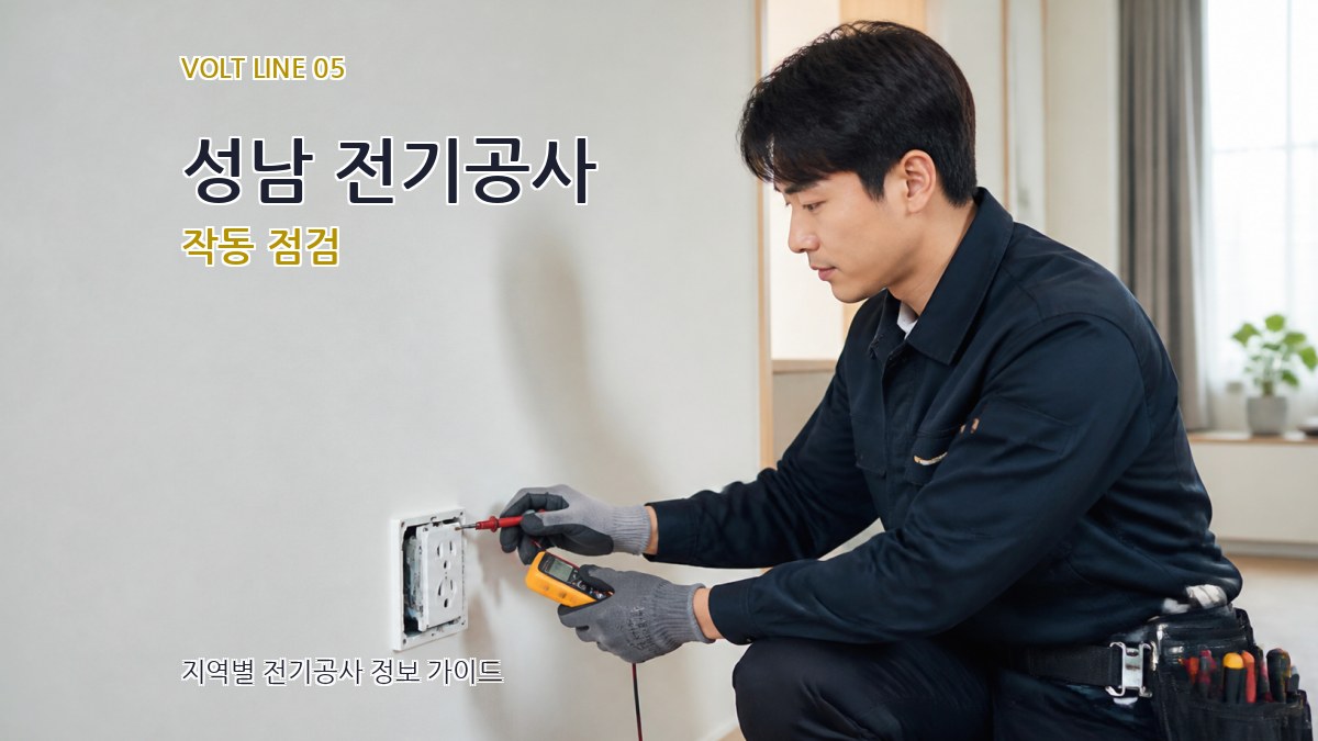 성남 전기공사 작동 점검