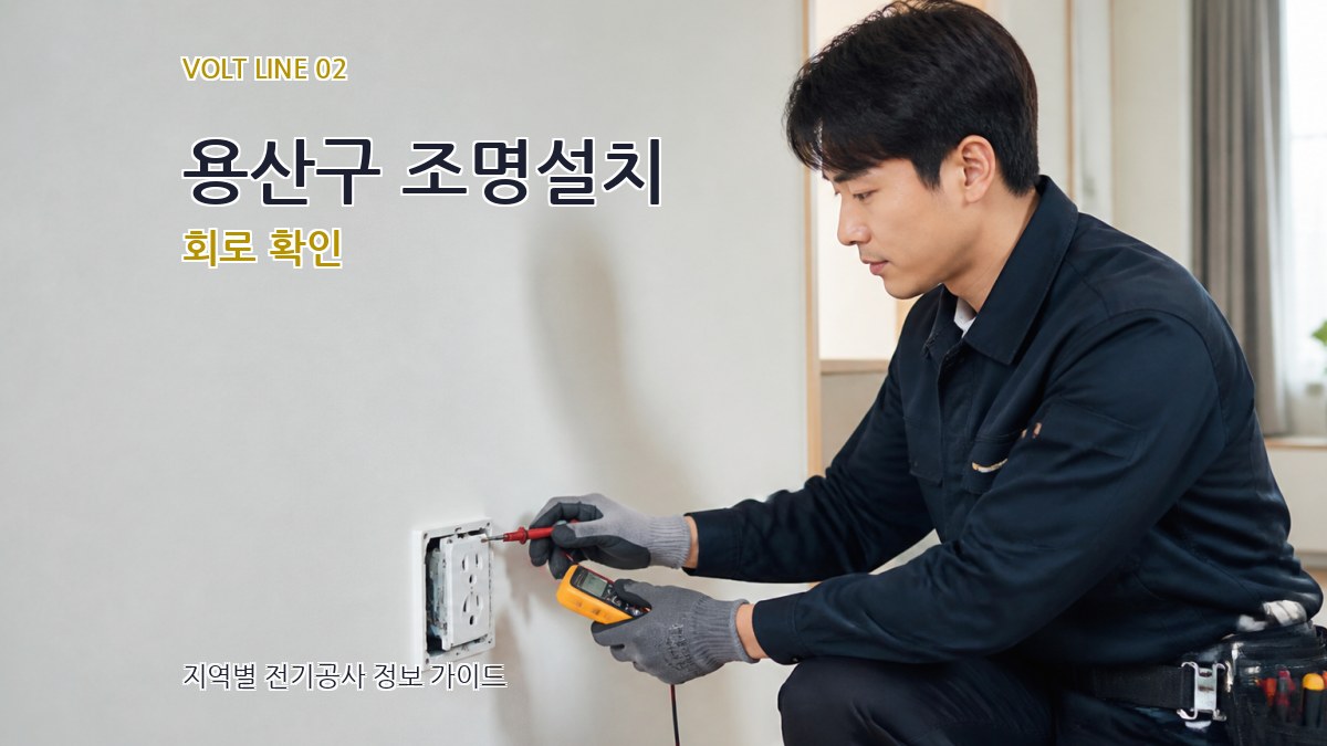 용산구 조명설치 회로 확인