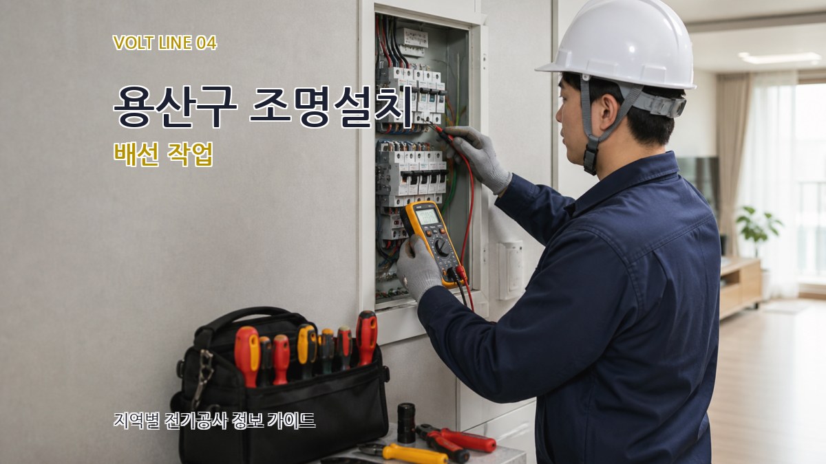 용산구 조명설치 배선 작업