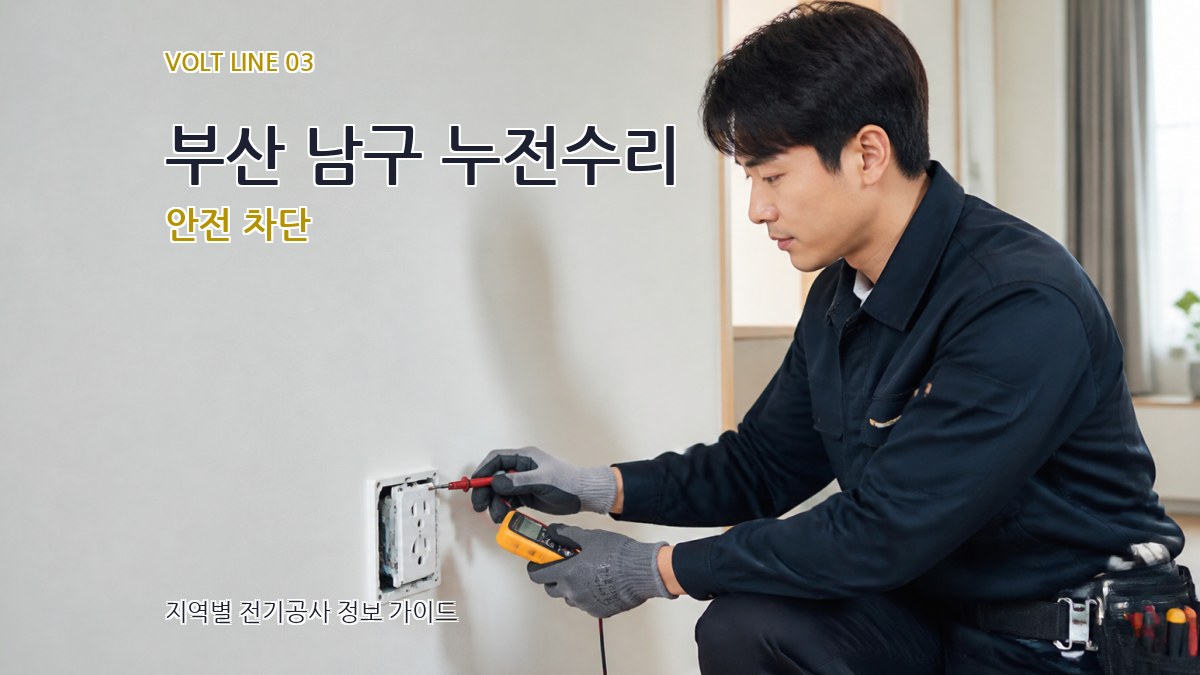 부산 남구 누전수리 안전 차단