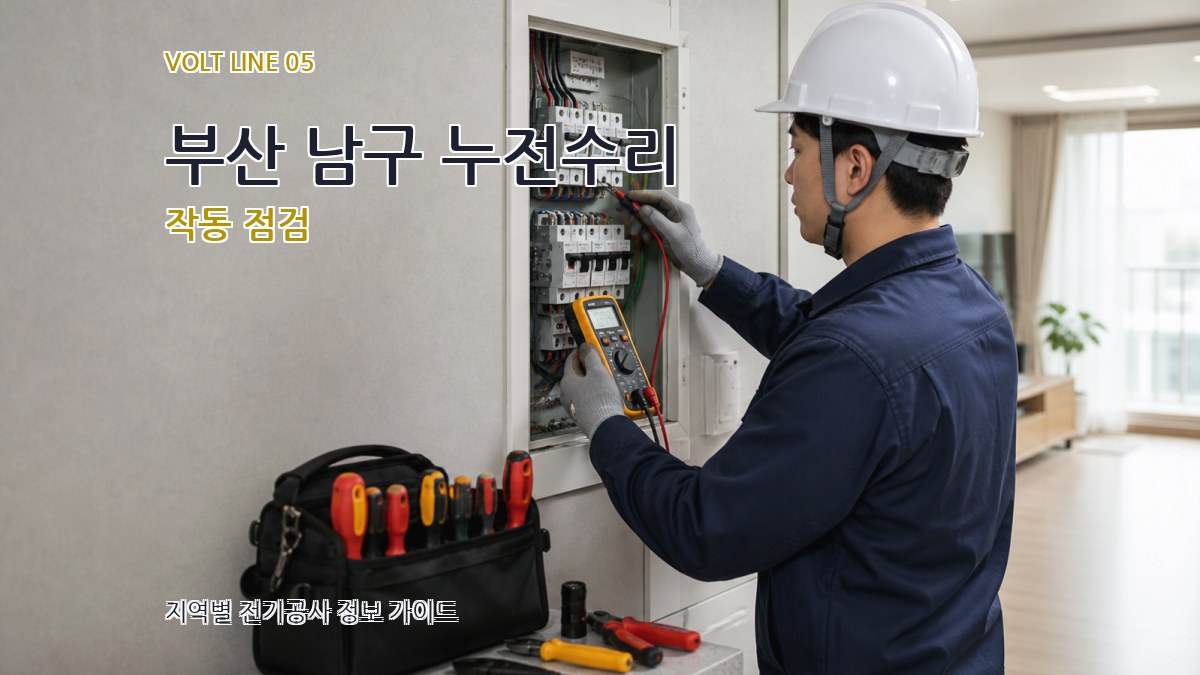 부산 남구 누전수리 작동 점검