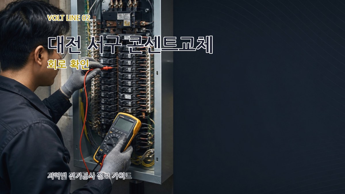 대전 서구 콘센트교체 회로 확인