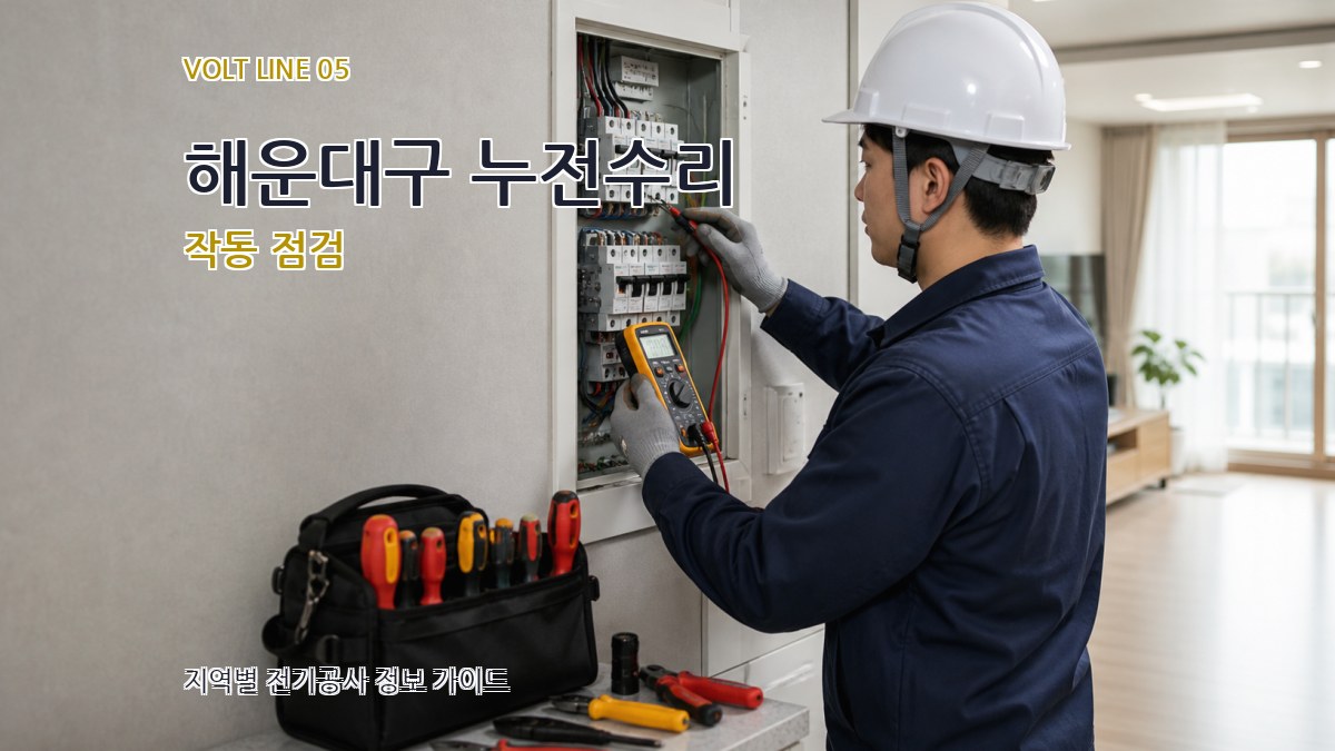 해운대구 누전수리 작동 점검