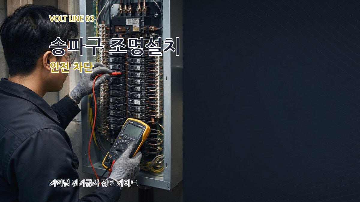 송파구 조명설치 안전 차단