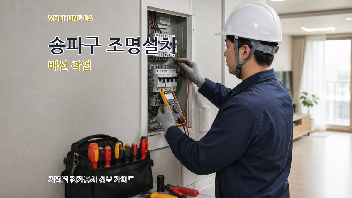 송파구 조명설치 배선 작업