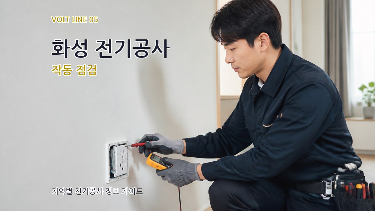 화성 전기공사 작동 점검
