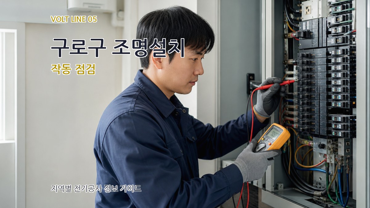 구로구 조명설치 작동 점검