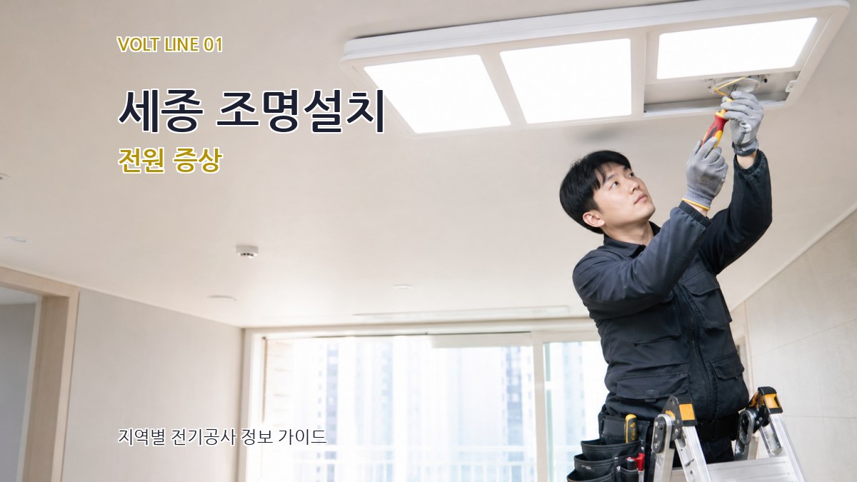 세종 조명설치