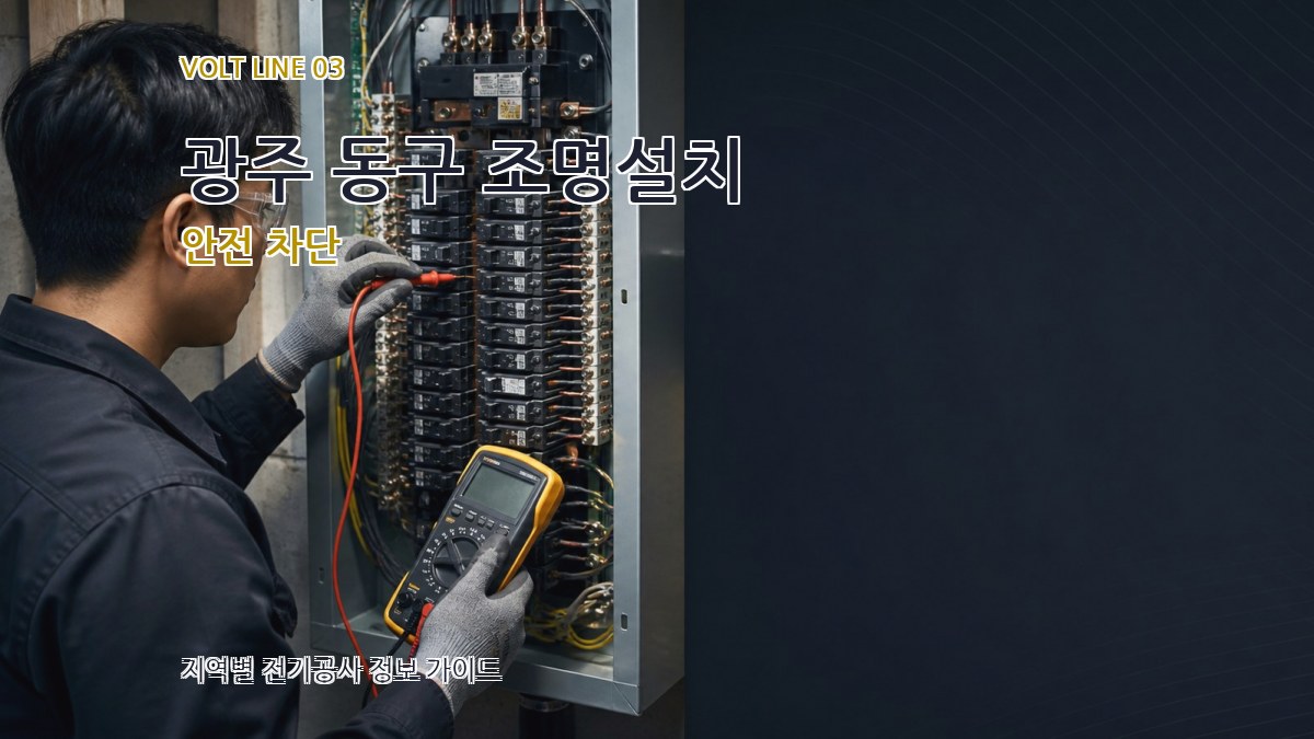 광주 동구 조명설치 안전 차단