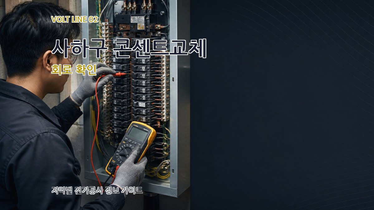 사하구 콘센트교체 회로 확인