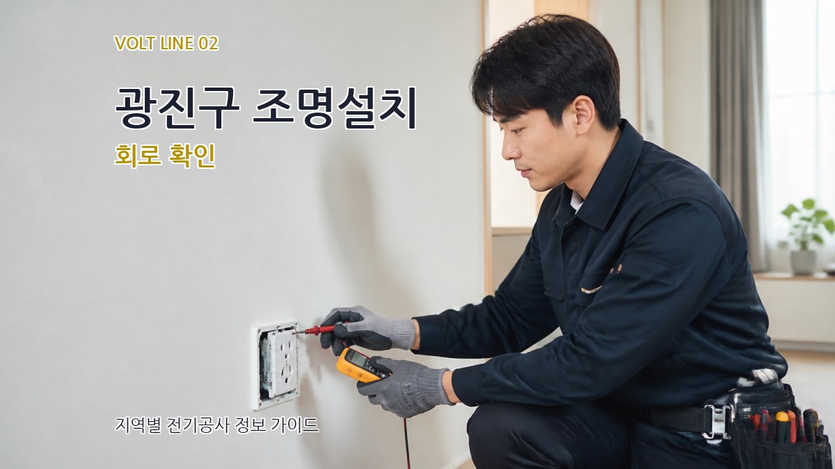 광진구 조명설치 회로 확인