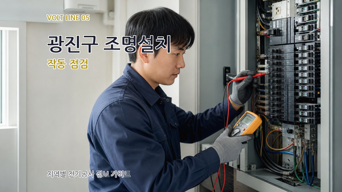 광진구 조명설치 작동 점검