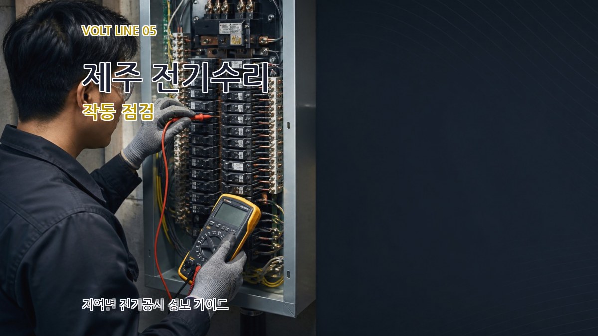 제주 전기수리 작동 점검