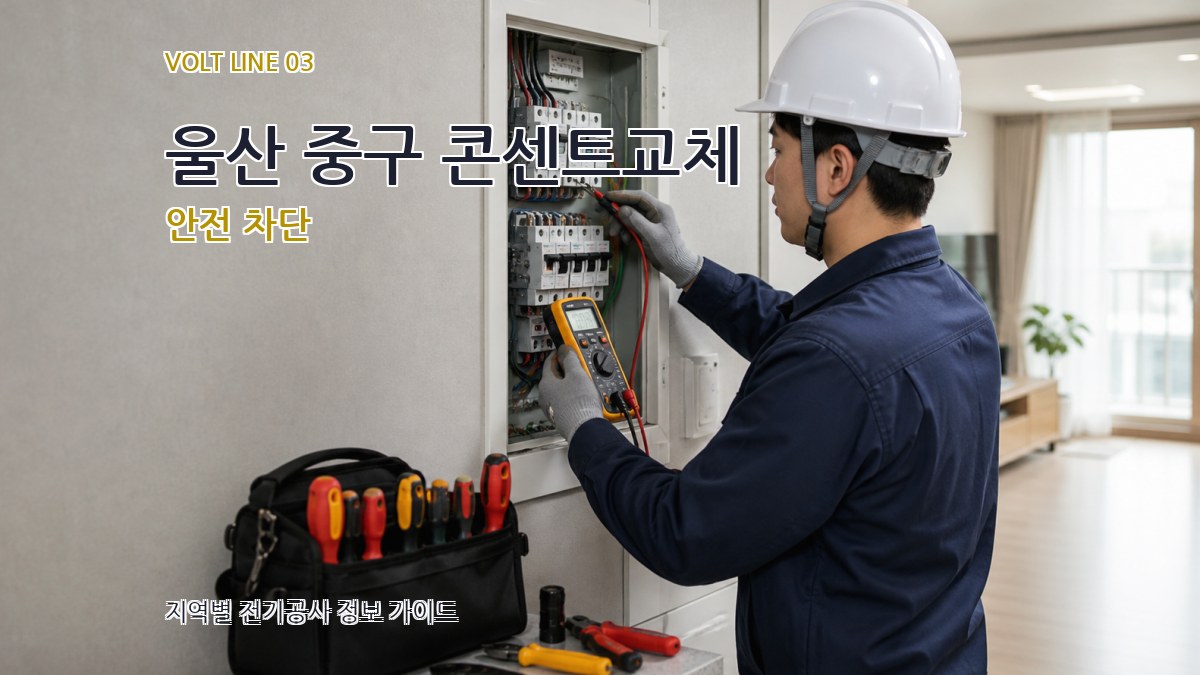 울산 중구 콘센트교체 안전 차단