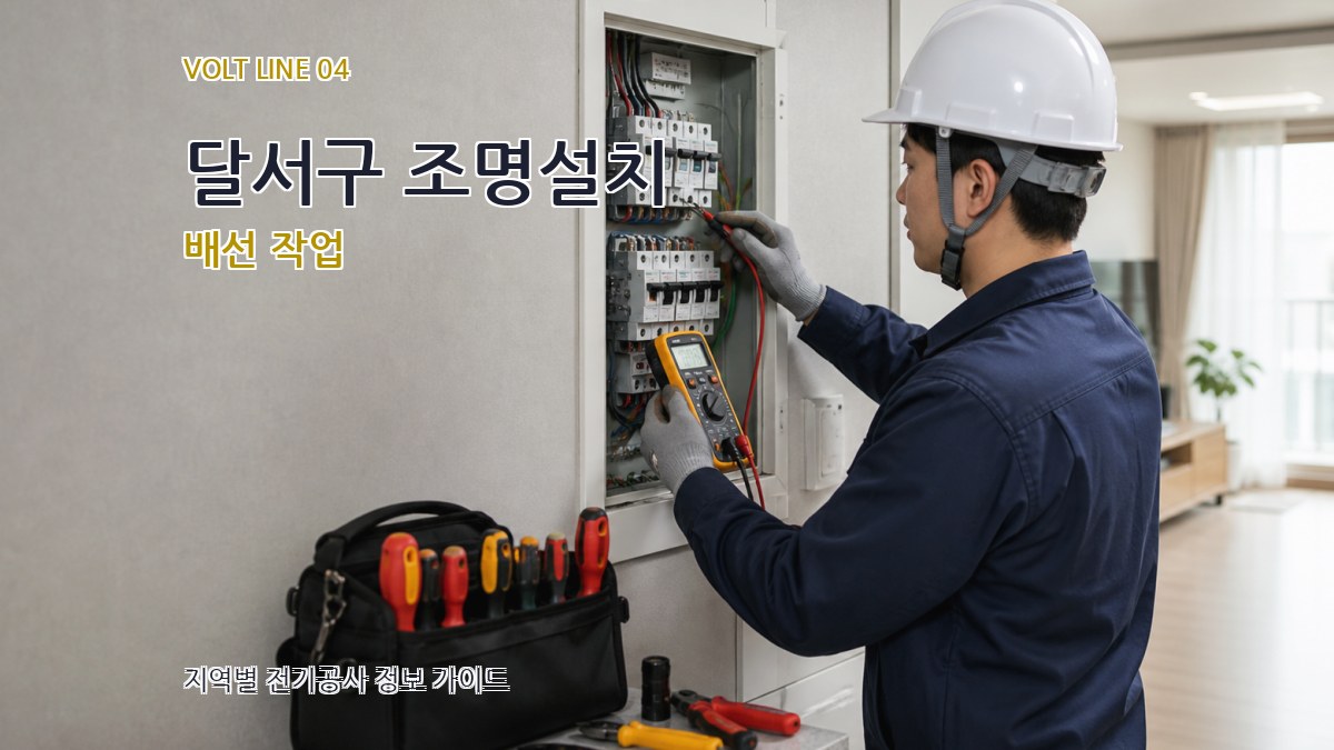 달서구 조명설치 배선 작업