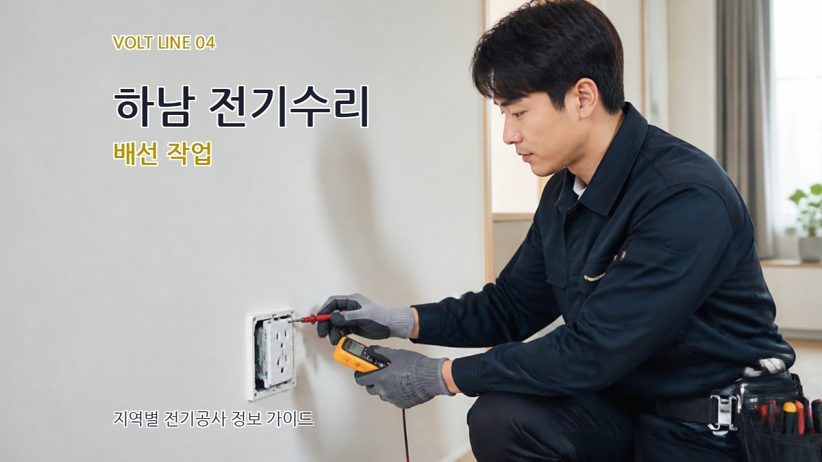 하남 전기수리 배선 작업