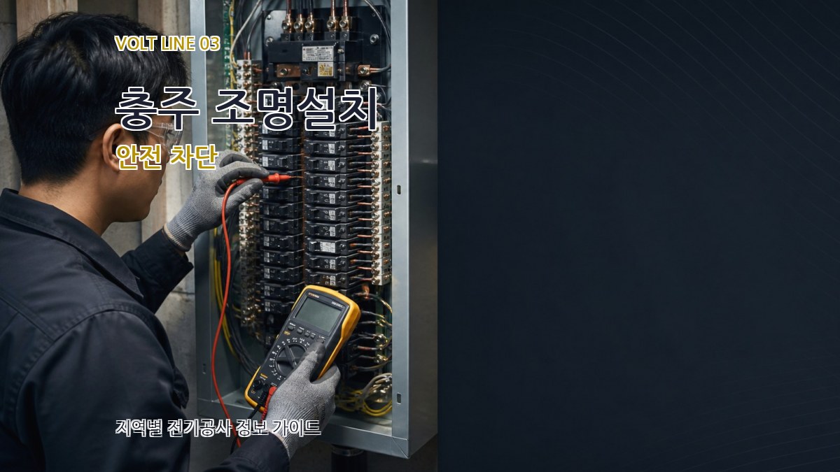충주 조명설치 안전 차단
